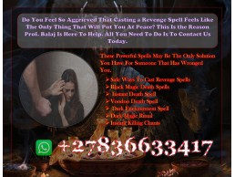 Voodoo Black Magic Revenge Spells to Inflict Serious Harm on Someone for Their Deeds +27836633417