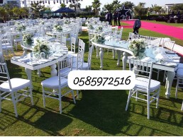 VIP Wooden Glass Tables And Chairs Rentals In . Sharjah 