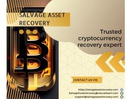 REACH OUT TO SALVAGE ASSET RECOVERY TO RECOVER SCAMMED OR STOLEN CRYPTOCURRENCY